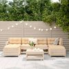 vidaXL 7 Piece Garden Sofa Set Solid Wood Pine