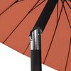 vidaXL Garden Parasol with Aluminium Pole 270 cm Terracotta