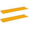 vidaXL Floating Shelf 2 pcs Mustard Yellow 80 x 18 x 2.5 cm Steel