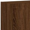 vidaXL TV Wall Cabinets with LED Lights 2 pcs Brown Oak 60x35x41 cm