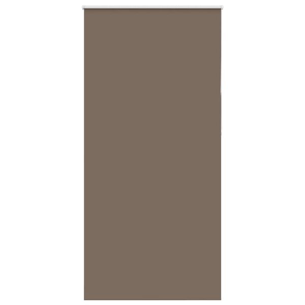vidaXL Roller Blind Blackout Coffee 90x210 cm Fabric Width 85.7 cm Polyester