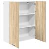 vidaXL Hanging Cabinet Sonoma Oak 80 x 31 x 100 cm Engineered Wood