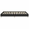 vidaXL Bed Frame No Mattress Black 140x200 cm Engineered Wood