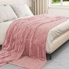 vidaXL Throw Blankets 6 pcs Pink 240 x 220 cm Fleece