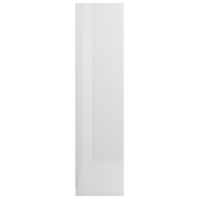 vidaXL Wardrobe High Gloss White 100x50x200 cm Chipboard