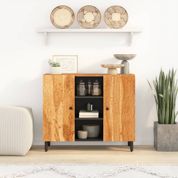 vidaXL Side Cabinet 90x33x75 cm Solid Wood Acacia