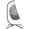 vidaXL Hanging Egg Chair Manual Anthracite and grey 104 x 100 x 191 cm