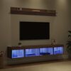 vidaXL TV Wall Cabinet Set with LED 5 pcs Artisan Oak Engineered Wood