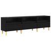 vidaXL TV Cabinet Black Oak 150 x 30 x 45 cm Engineered Wood