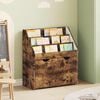 vidaXL Kids Bookshelf Smoked Oak 60 x 29.5 x 69 cm Engineered Wood