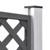 vidaXL Replacement Fence Boards WPC 7 pcs 170 cm Grey