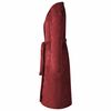 vidaXL Bathrobe without Hood Bordeaux Red XXXL Flannel