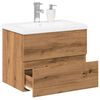 vidaXL Sink Cabinet with Built-in Basin Artisan Oak