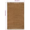 vidaXL Runner Rug with Tassels 100x300 cm Jute
