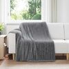 vidaXL Throw Blanket Dark Grey 200 x 150 cm Fleece