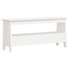 vidaXL Hall Bench White 100x28x45 cm Solid Wood Pine