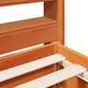 vidaXL Bed Frame without Mattress Wax Brown 200x200 cm Solid Wood Pine