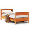 vidaXL Bed Frame without Mattress Wax Brown 100x200 cm Solid Wood Pine