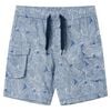 vidaXL Kids' Shorts with Drawstring Dark Blue 116