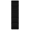 vidaXL Shoe Cabinet Black 27.5x27x102 cm Engineered Wood