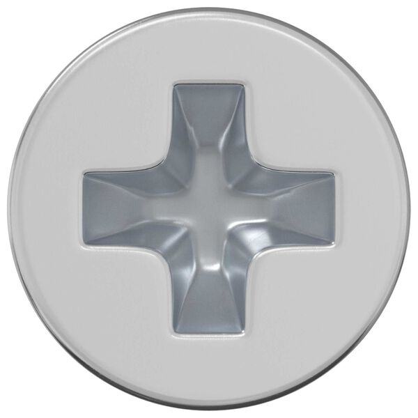 vidaXL Countersunk Head Screws 2 pcs Silver M4 x 6 mm Steel