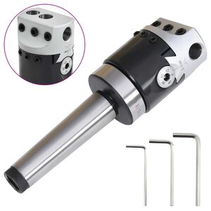 vidaXL F1-12 50 mm Boring Head with MT3-M12 Boring Shank for Lathe Milling