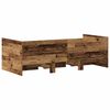 vidaXL Daybed Frame with Drawers Old wood 90 x 200 cm Engineered wood