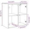 vidaXL Wall Cabinet Old Wood 68 x 37 x 68.5 cm Engineered Wood
