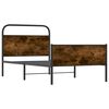 vidaXL Bed Frame without Mattress 100x200 cm Sonoma Oak Engineered Wood