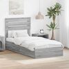 vidaXL Storage Bed Grey Sonoma 100 x 200 cm Engineered Wood