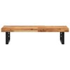 vidaXL Basin Shelf Wall Mounted Steel and Solid Wood Acacia