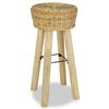 vidaXL Bar Stools 2 pcs Natural Rattan