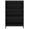 vidaXL Book Cabinet Black Oak 80 x 30 x 121 cm Engineered Wood