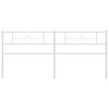 vidaXL Metal Replace Headboard White 193 cm