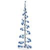 vidaXL LED Christmas Tree with Baubles 120 LEDs Warm White 180 cm