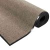 vidaXL Doormat Beige and Black 90 x 150 cm Polypropylene and vinyl