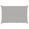 vidaXL Sunshade Sail 4 x 7 m HDPE Rectangular Light Grey and White