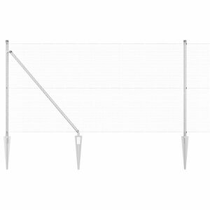 vidaXL Welded Wire Fence with Spikes 10 x 0.8 m (W x H)