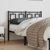 vidaXL Metal Replace Headboard Black 120 cm