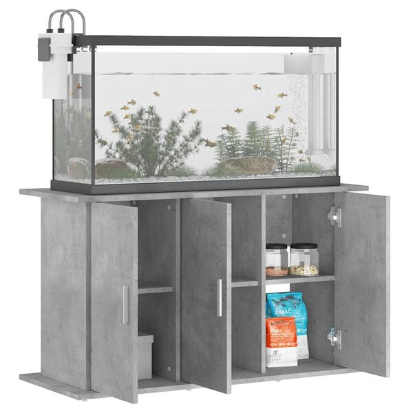 vidaXL Aquarium Stand Concrete Grey 101x41x58 cm Engineered Wood