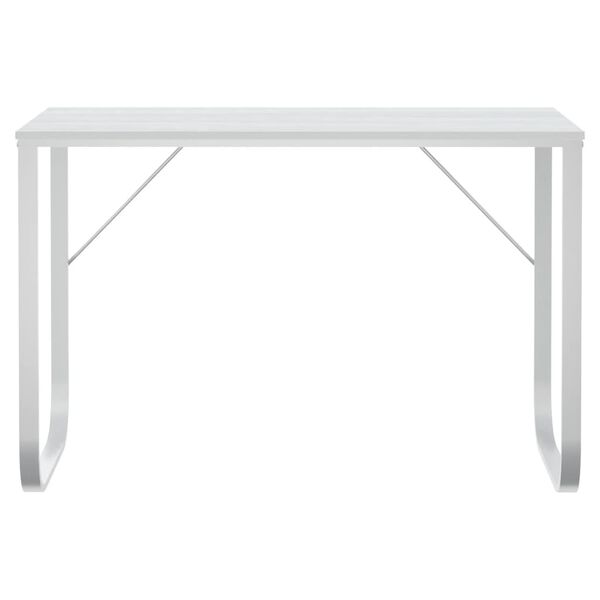 vidaXL Computer Desk White 110x60x73 cm Engineered Wood