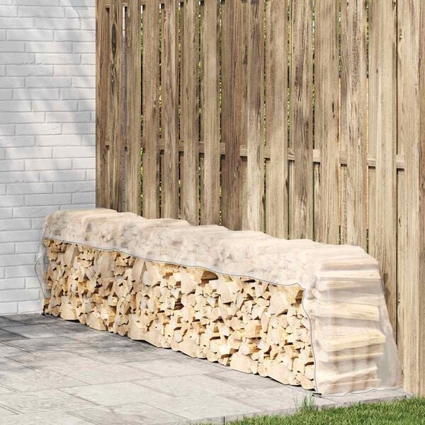 vidaXL Clear Tarpaulin with Eyelets 1x6 m Polyethylene