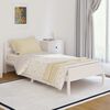 vidaXL Bed Frame without Mattress Solid Wood Pine 90x200cm White