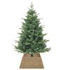 vidaXL Christmas Tree Collar Brown 70 x 70 x 28 cm Seagrass