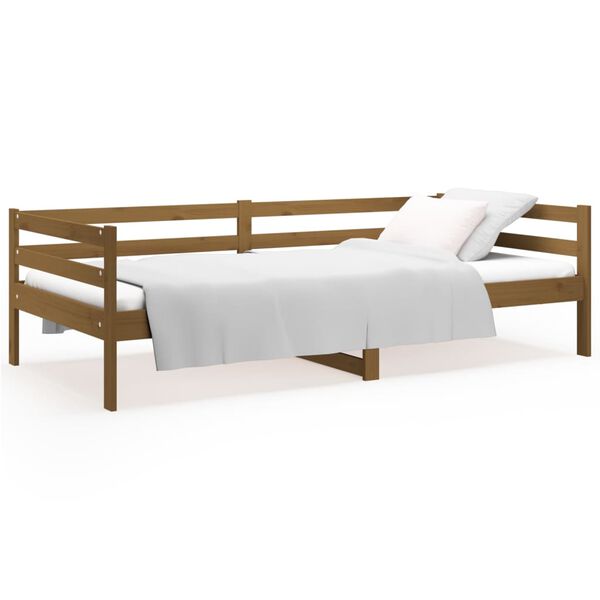 vidaXL Day Bed without Mattress Honey Brown 90x190cm Solid Wood Pine