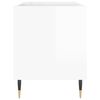 vidaXL Record Cabinet High Gloss White 85x38x48 cm Engineered Wood