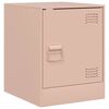 vidaXL Bedside Cabinets 2 pcs Pink 34.5x39x44 cm Steel