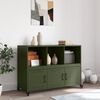 vidaXL Sideboard Olive Green 100.5x39x72 cm Steel