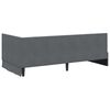 vidaXL Corner Bed Frame with Headboard Dark Grey 90 cm x 190 cm Velvet