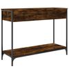 vidaXL Console Table Smoked Oak 100x34.5x75 cm Engineered Wood
